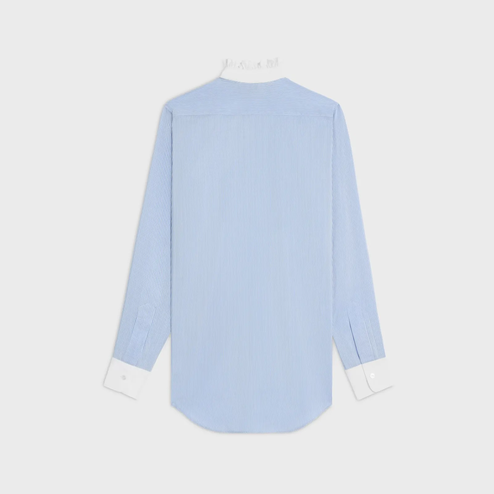 New Romy frilled shirt in striped silk Women Shirts And Tops