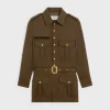 Best Saharienne jacket in diagonal wool Women Jackets