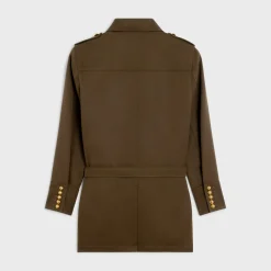 Best Saharienne jacket in diagonal wool Women Jackets