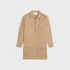 New saharienne mini dress in cotton linen Women Dresses And Skirts