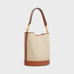 Online SAILOR BUCKET CUIR TRIOMPHE in TEXTILE AND CALFSKIN Women More Lines·Cuir Triomphe | Categories·Bucket Bags