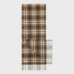 Clearance scarf in checked cashmere Hats And Soft Accessories