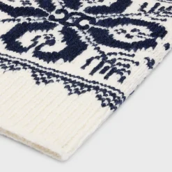 Outlet scarf in fair isle wool Women Beanies And Scarves