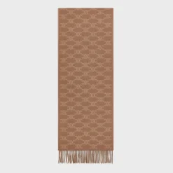 Clearance scarf in monogram cashmere Women Beanies And Scarves