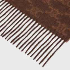 Online scarf in monogram cashmere Women Beanies And Scarves