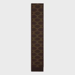 Clearance scarf in monogram wool, cashmere and silk Women Beanies And Scarves