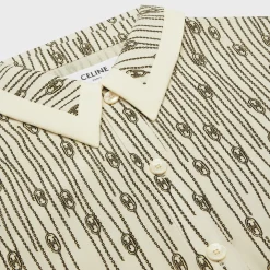 Fashion shirt dress in crepe de chine Women Dresses And Skirts