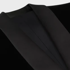 New short tux jacket in cotton velvet Women Jackets