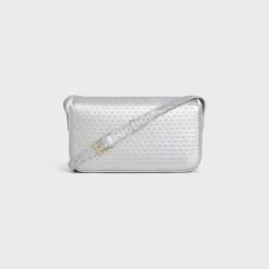 Discount SHOULDER BAG CLAUDE in LAMINATED CALFSKIN WITH TRIOMPHE ALL-OVER Women More Lines·Claude | Categories·Shoulder Bags