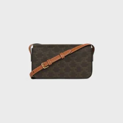 Discount SHOULDER BAG CLAUDE in Triomphe canvas and calfskin Women Triomphe Canvas | More Lines·Claude