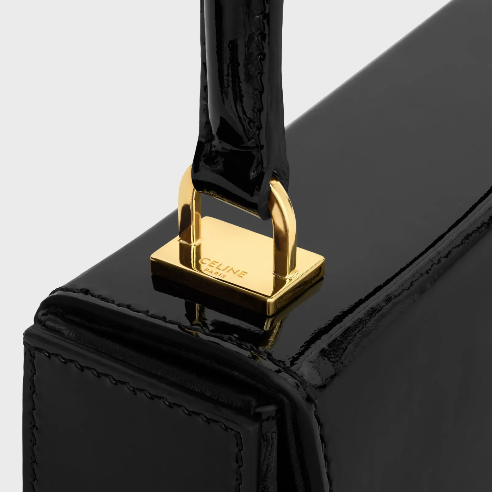 New SMALL BOX BLANDINE in PATENT CALFSKIN Women More Lines·Other Lines | Categories·Cross-Body Bags