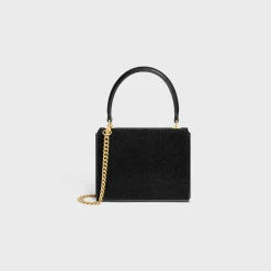 Sale SMALL BOX BLANDINE in SUEDE CALFSKIN WITH STRASS Women More Lines·Other Lines | Categories·Top-Handle Bags