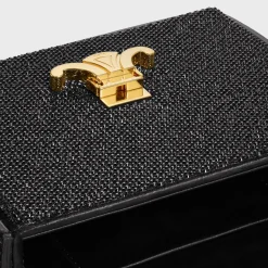 Sale SMALL BOX BLANDINE in SUEDE CALFSKIN WITH STRASS Women More Lines·Other Lines | Categories·Top-Handle Bags