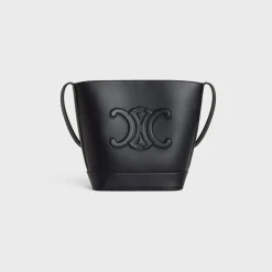 Hot SMALL BUCKET CUIR TRIOMPHE in Smooth Calfskin Women More Lines·Cuir Triomphe | Categories·Cross-Body Bags