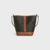 Sale Small Bucket in Triomphe Canvas and calfskin Women Triomphe Canvas | Categories·Cross-Body Bags