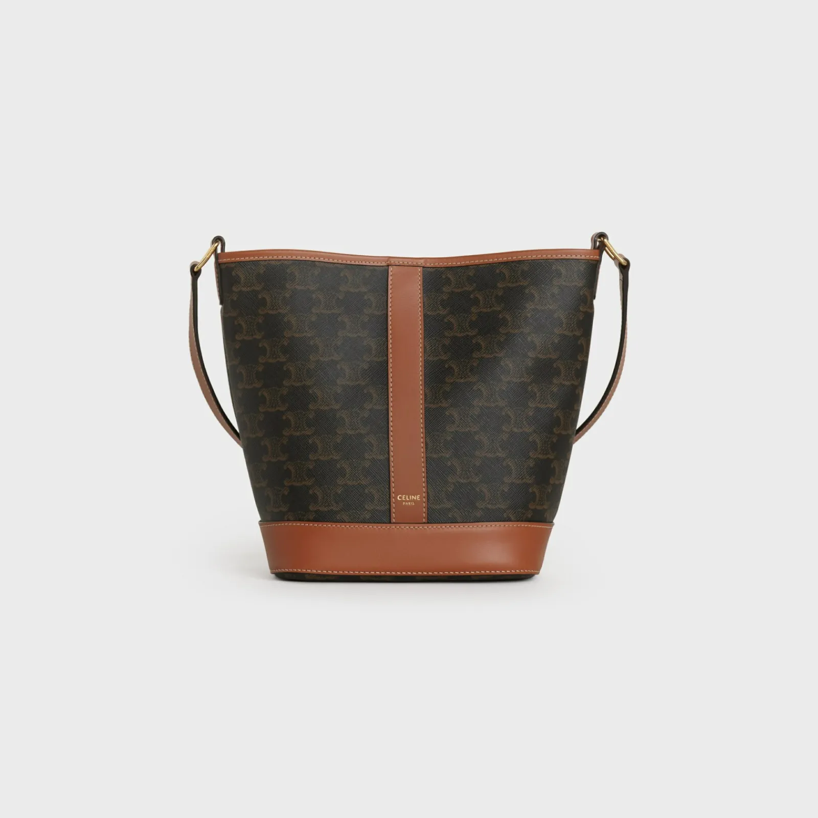 Sale Small Bucket in Triomphe Canvas and calfskin Women Triomphe Canvas | Categories·Cross-Body Bags