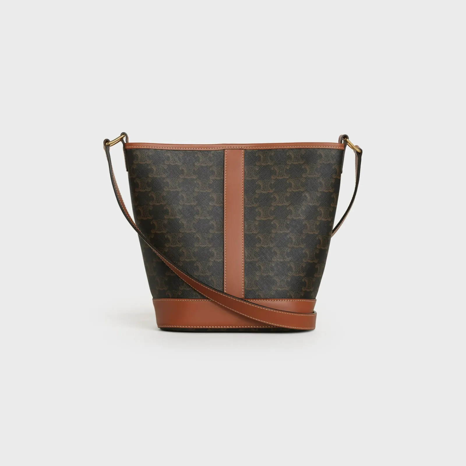 Sale Small Bucket in Triomphe Canvas and calfskin Women Triomphe Canvas | Categories·Cross-Body Bags