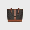 Fashion SMALL CABAS in Triomphe Canvas and calfskin Women Triomphe Canvas | Categories·Hobo And Tote Bags