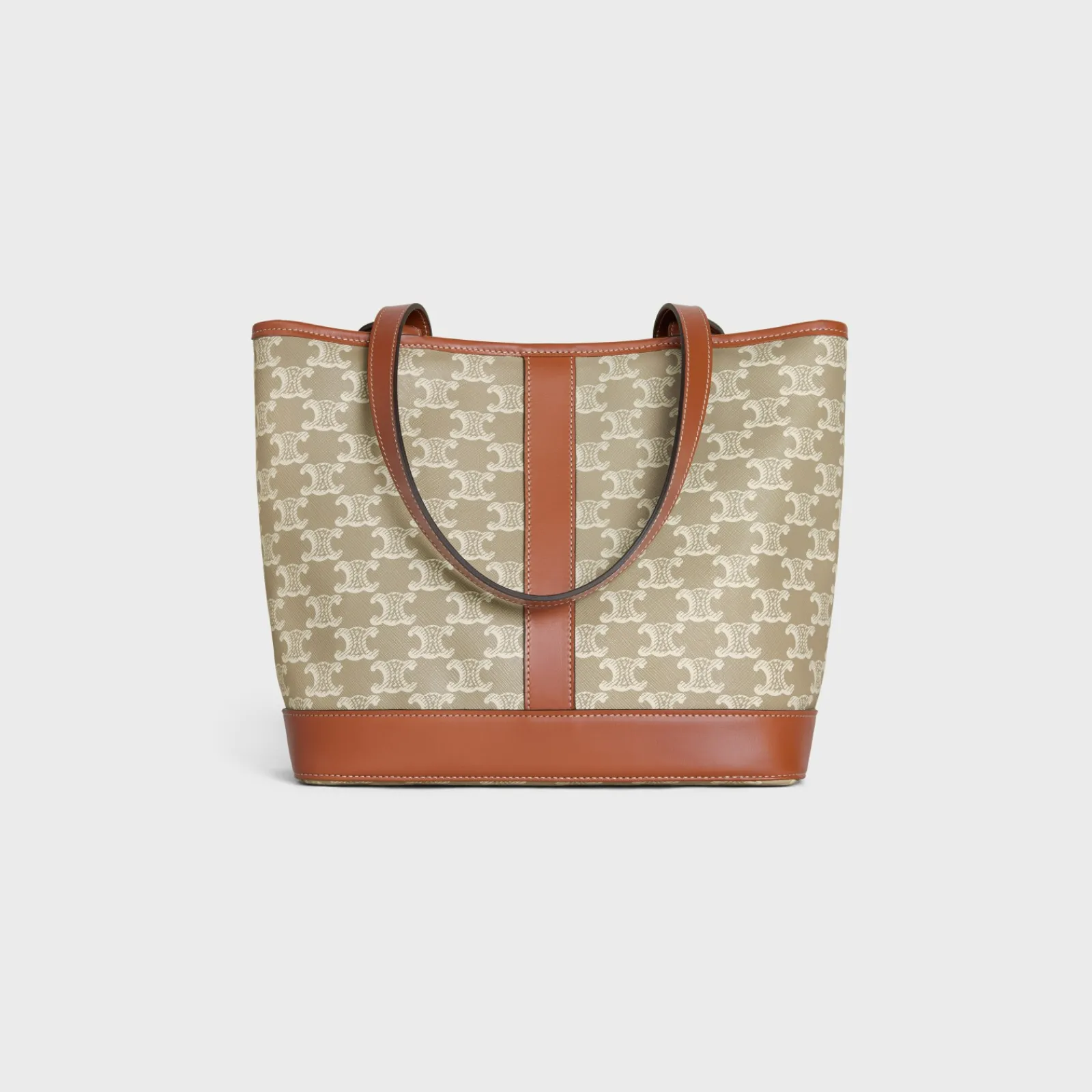 Discount SMALL CABAS in Triomphe Canvas and calfskin Women Triomphe Canvas | Categories·Hobo And Tote Bags