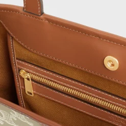 Discount SMALL CABAS in Triomphe Canvas and calfskin Women Triomphe Canvas | Categories·Hobo And Tote Bags