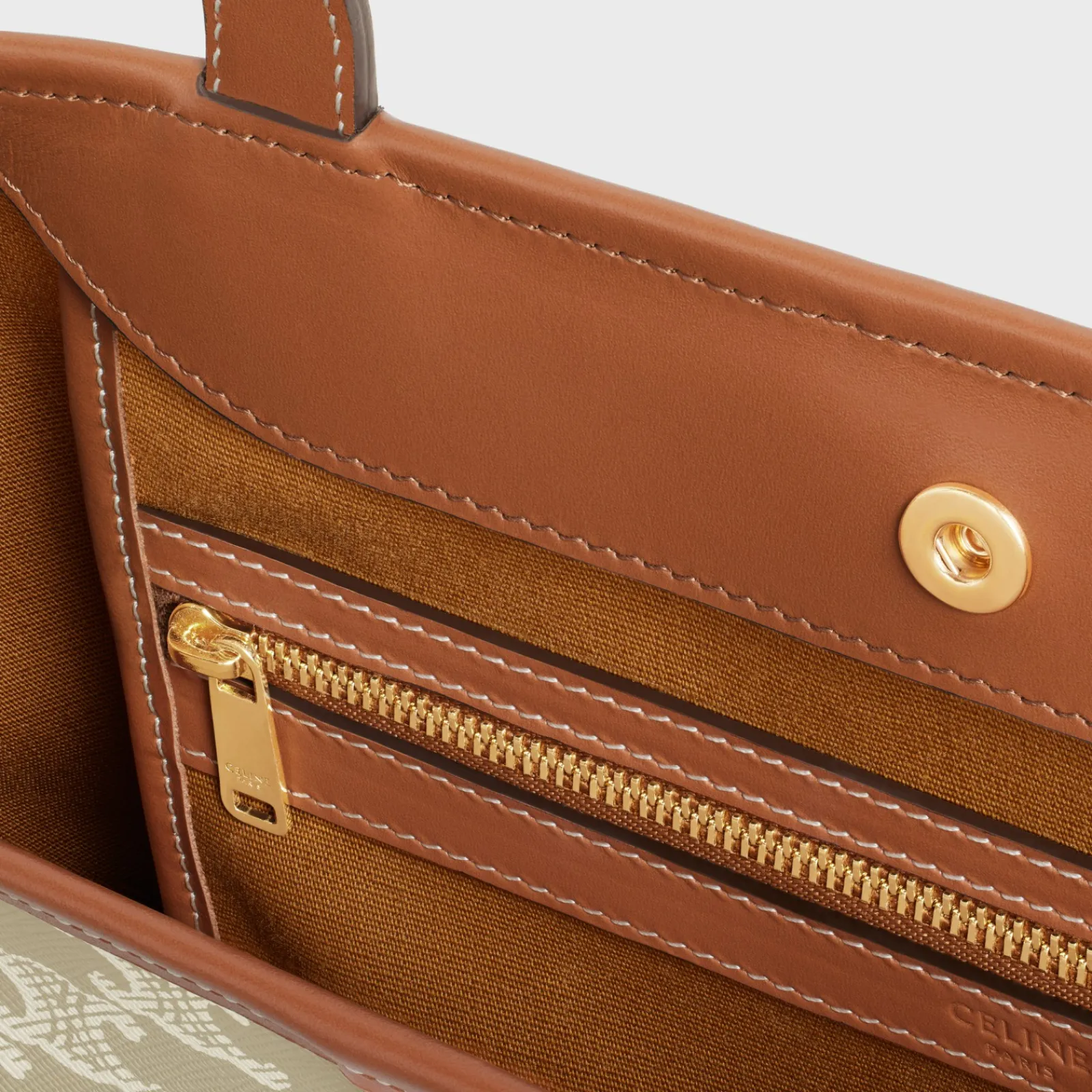 Discount SMALL CABAS in Triomphe Canvas and calfskin Women Triomphe Canvas | Categories·Hobo And Tote Bags