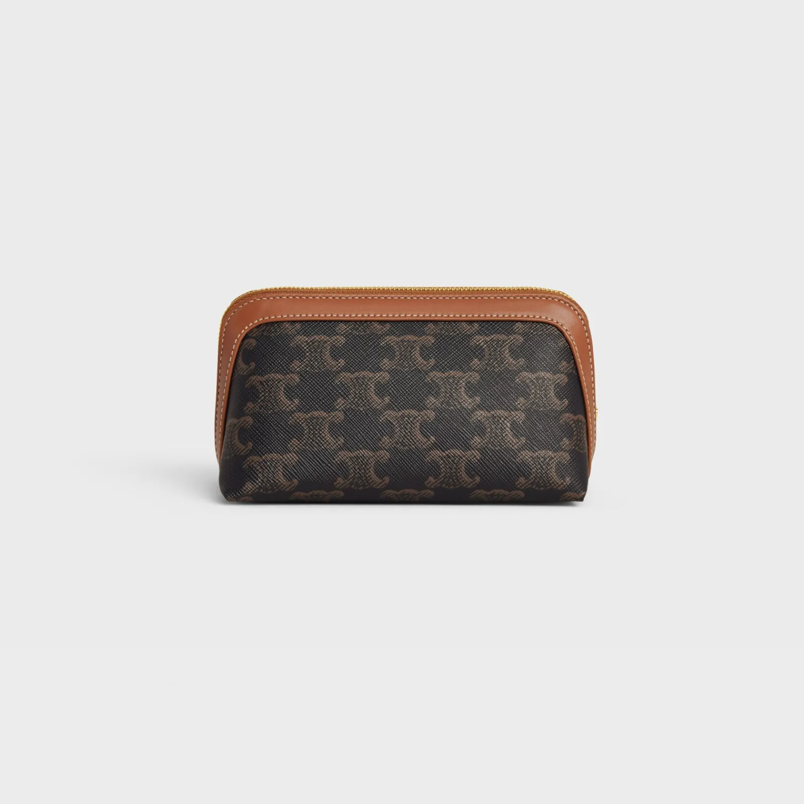 Best SMALL COSMETIC POUCH IN TRIOMPHE CANVAS AND CALFSKIN Beauty Accessories | Travel