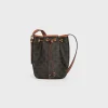 Fashion Small Drawstring bag in Triomphe Canvas and calfskin Women Triomphe Canvas | Categories·Cross-Body Bags