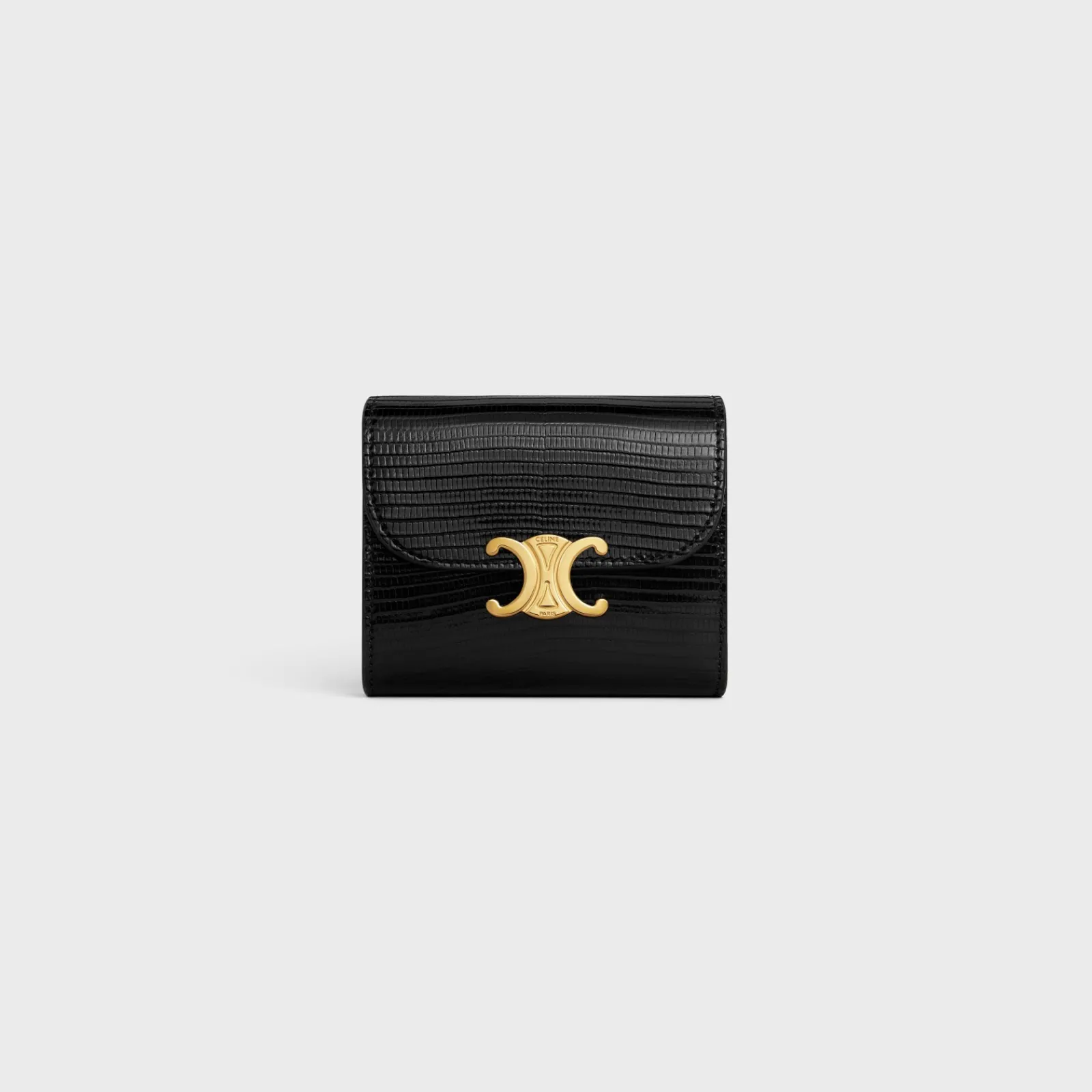 New Small Flap Wallet TRIOMPHE in lizard Women Triomphe | Categories·Wallets