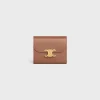 Best Small Flap Wallet TRIOMPHE in Shiny calfskin Women Triomphe | Categories·Wallets