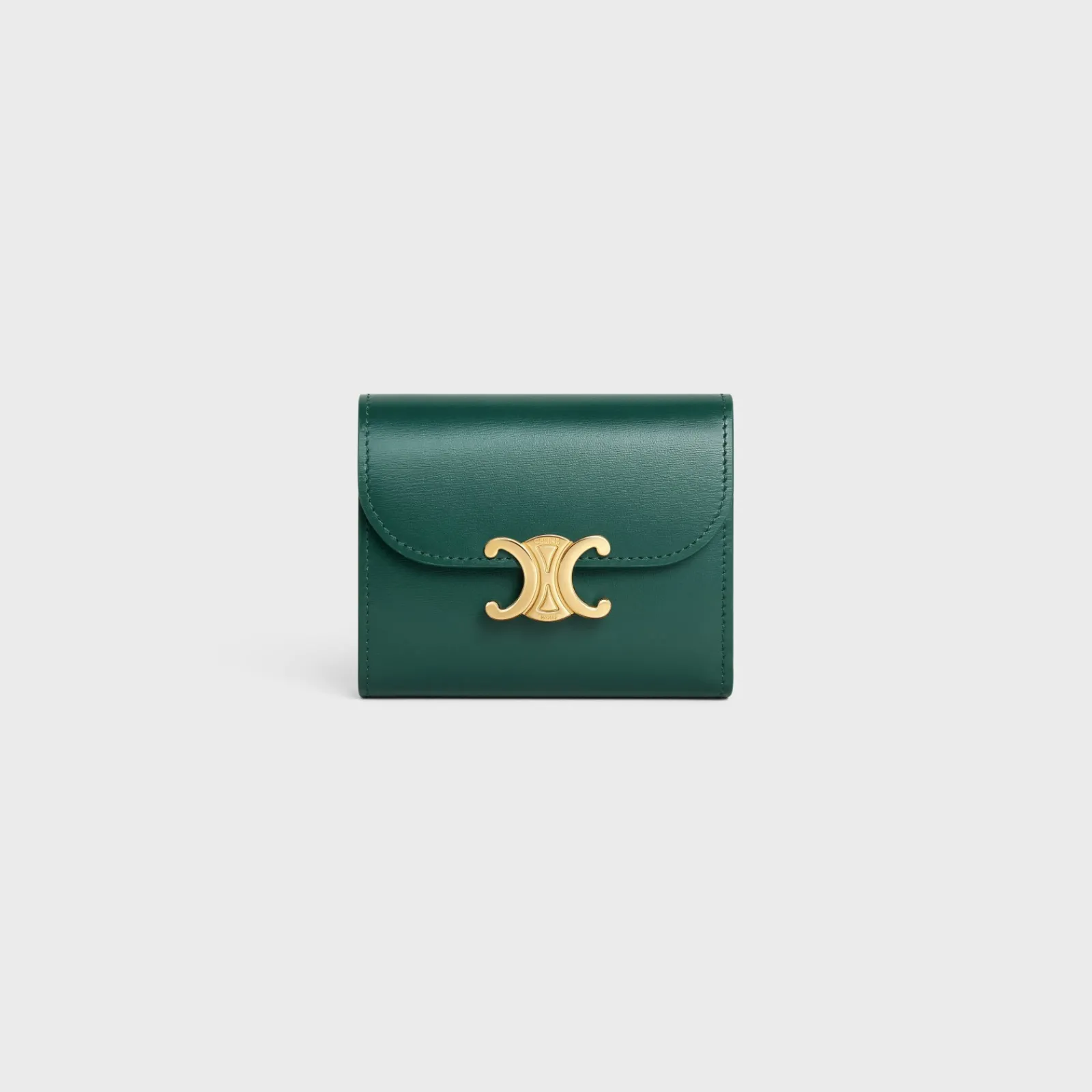 Best Small Flap Wallet TRIOMPHE in Shiny calfskin Women Triomphe | Categories·Wallets