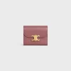 Clearance Small Flap Wallet TRIOMPHE in Shiny calfskin Women Triomphe | Categories·Wallets