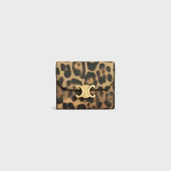 Hot Small Flap Wallet TRIOMPHE in CANVAS WITH PRINT Women Triomphe | Categories·Wallets