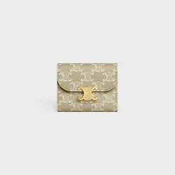 Fashion Small Flap Wallet TRIOMPHE in TRIOMPHE CANVAS Women Triomphe | Triomphe Canvas