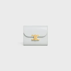 Fashion Small Flap Wallet TRIOMPHE in Shiny calfskin Women Triomphe | Categories·Wallets