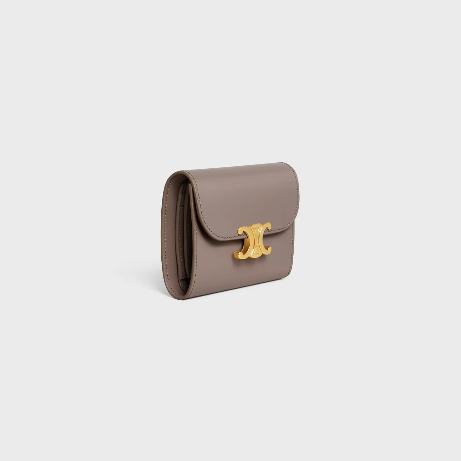 Sale Small Flap Wallet TRIOMPHE in Shiny calfskin Women Triomphe | Categories·Wallets