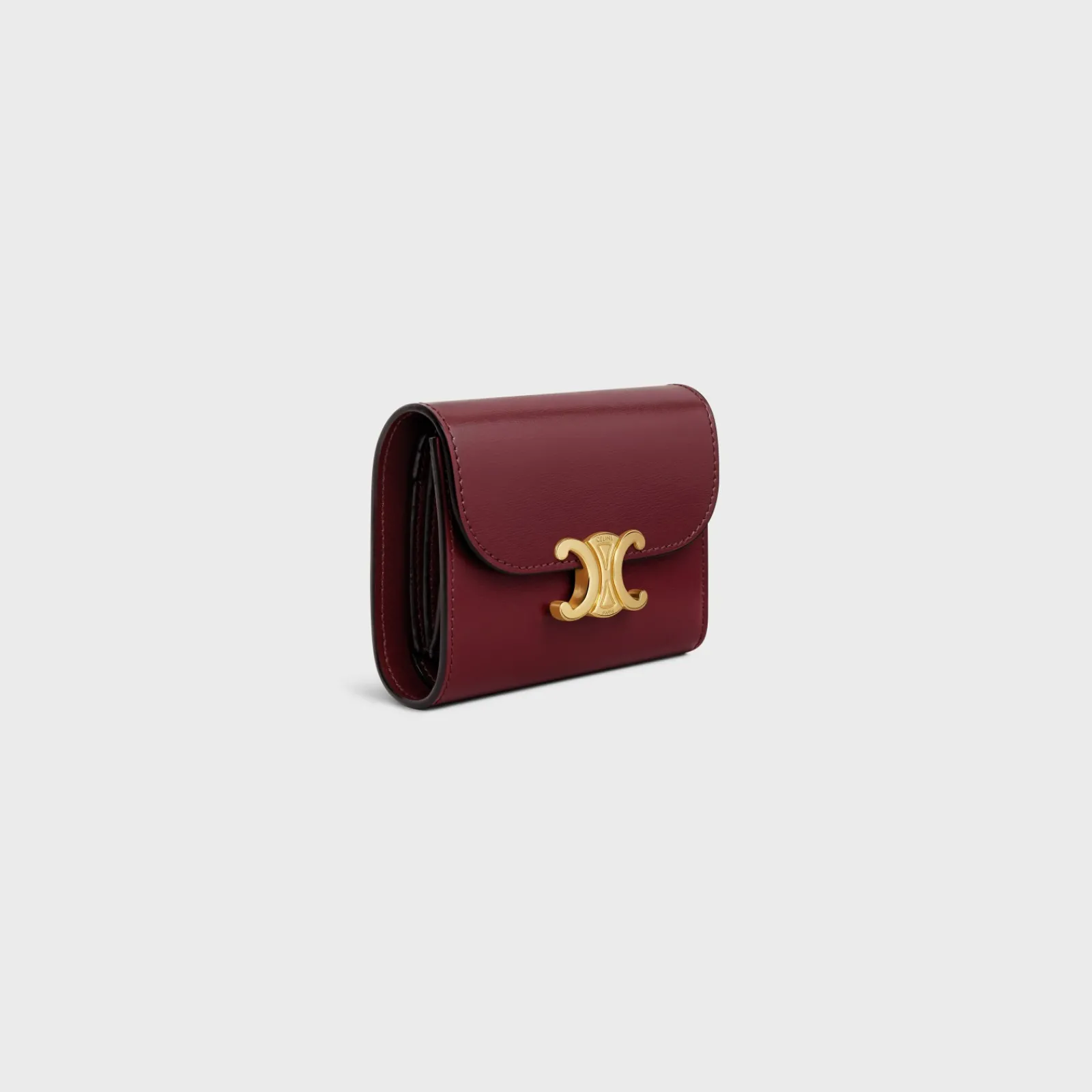 Best Small Flap Wallet TRIOMPHE in Shiny calfskin Women Triomphe | Categories·Wallets