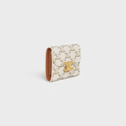 Sale Small Flap Wallet TRIOMPHE in Triomphe Canvas Women Triomphe Canvas | Categories·Wallets