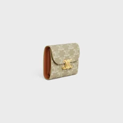 Fashion Small Flap Wallet TRIOMPHE in TRIOMPHE CANVAS Women Triomphe | Triomphe Canvas