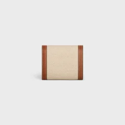 Sale Small Flap Wallet TRIOMPHE in textile and calfskin Women Triomphe | Categories·Wallets