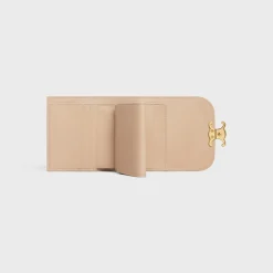 New Small Flap Wallet TRIOMPHE in Shiny calfskin Women Triomphe | Categories·Wallets