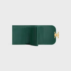 Best Small Flap Wallet TRIOMPHE in Shiny calfskin Women Triomphe | Categories·Wallets