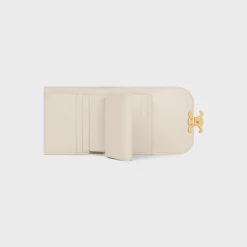 Fashion Small Flap Wallet TRIOMPHE in Shiny calfskin Women Triomphe | Categories·Wallets