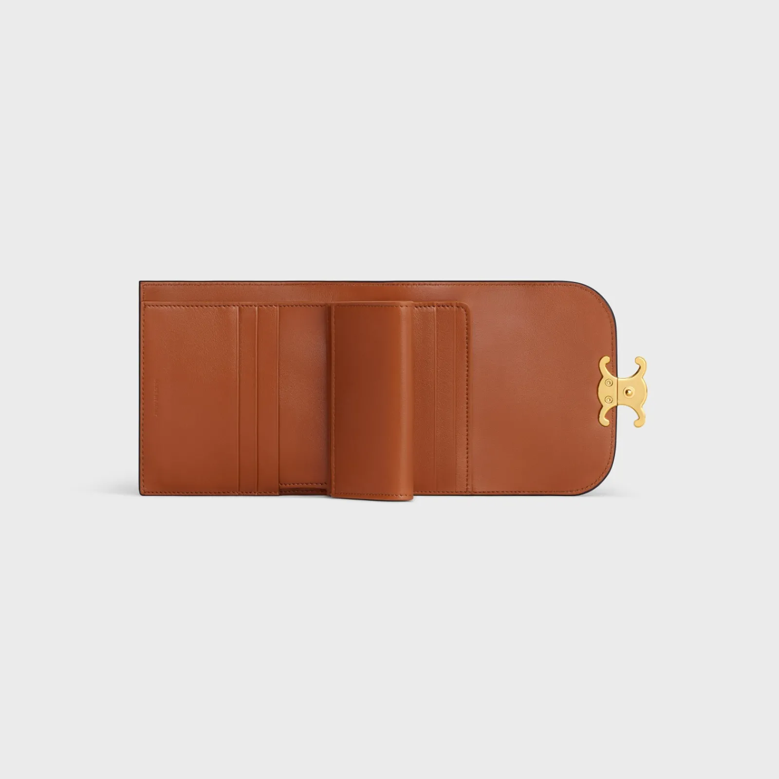Sale Small Flap Wallet TRIOMPHE in textile and calfskin Women Triomphe | Categories·Wallets