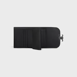 Best Small Flap Wallet TRIOMPHE in Shiny calfskin Women Triomphe | Categories·Wallets