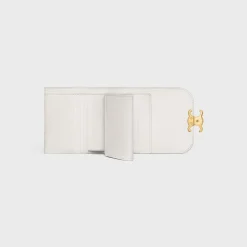 Clearance Small Flap Wallet TRIOMPHE in Shiny calfskin Women Triomphe | Categories·Wallets