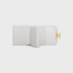 Discount Small Flap Wallet TRIOMPHE in Shiny calfskin Women Triomphe | Categories·Wallets
