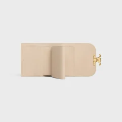 Fashion Small Flap Wallet TRIOMPHE in Shiny calfskin Women Triomphe | Categories·Wallets
