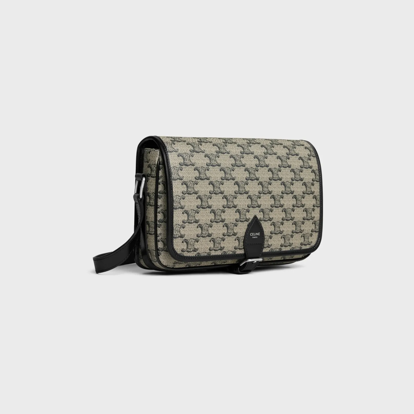 Sale SMALL FOLCO MESSENGER in TRIOMPHE CANVAS AND CALFSKIN Triomphe Canvas | Categories·Cross-Body Bags