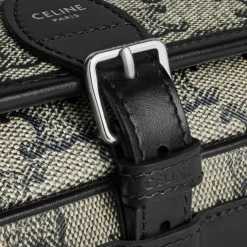 Sale SMALL FOLCO MESSENGER in TRIOMPHE CANVAS AND CALFSKIN Triomphe Canvas | Categories·Cross-Body Bags