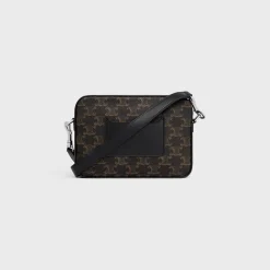 Hot SMALL MESSENGER in TRIOMPHE CANVAS AND CALFSKIN Triomphe Canvas | Categories·Cross-Body Bags
